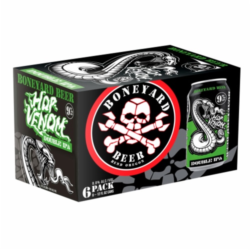 Boneyard Beer HopVenom DIPA Craft Beer Perspective: back