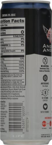 Angry Angel Blackberry Lemon Energy Drink Perspective: back