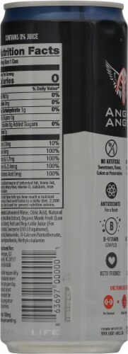 Angry Angel Blackberry Lemon Energy Drink Perspective: back