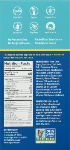 Liquid I.V.® Hydration Multiplier® Lemon Lime Electrolyte Drink Mix Perspective: back
