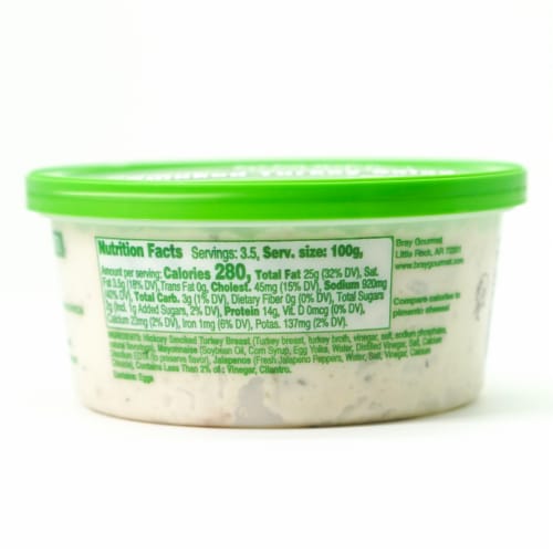 Bray Gourmet Jalapeno Flavored Smoked Turkey Salad Perspective: back