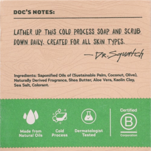 Dr. Squatch® Bar Soap Cool Fresh Aloe Perspective: back