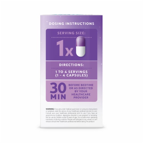 NeuropAway® PM Nighttime Nerve Support Capsules Perspective: back