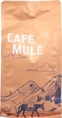 Cafe Mule Frosted Muzzle Medium Roast Whole Bean Coffee Perspective: back