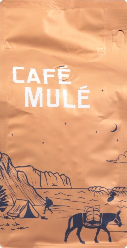 Cafe Mule Mightnight Mule Dark Roast Whole Bean Coffee Perspective: back