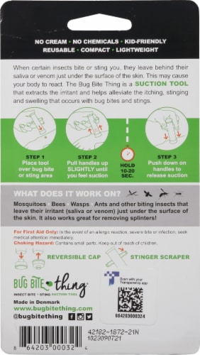 Bug Bite Thing® Insect Bite + Sting Suction Tool Perspective: back