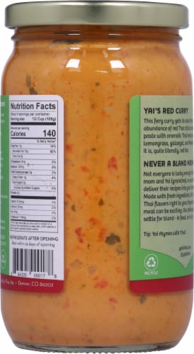 Yai's Thai® Hot Red Coconut Curry Perspective: back