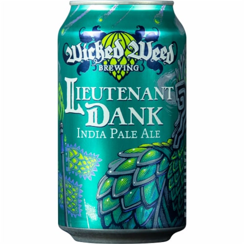 Wicked Weed Brewing Lieutenant Dank India Pale Ale Perspective: back