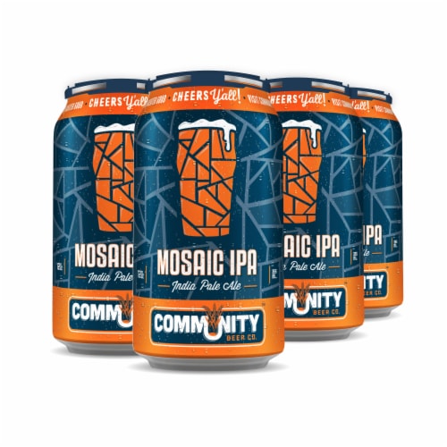 Community Beer Co. Mosaic IPA Craft Beer Perspective: back