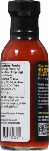 Hych Nashville Hot Sauce Perspective: back