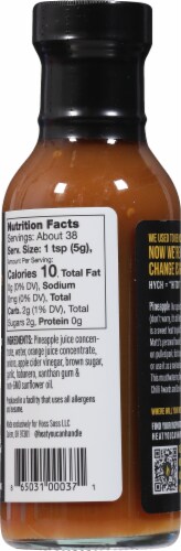 Hoss Sauce Costa Rican Style Pineapple Hot Sauce Perspective: back