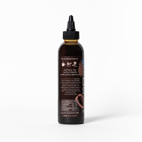 Just Date Organic Date Syrup Perspective: back