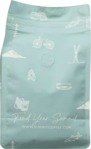 Summit Coffee Basecamp Dark Roast Whole Bean Coffee Perspective: back