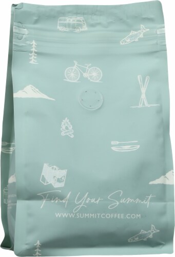 Summit Coffee Kilimanjaro Medium Roast Whole Bean Coffee Perspective: back