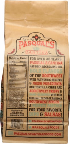 Pasqual's™ Original Southwest Tortilla Chips Perspective: back