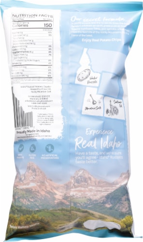 Teton Valley Brands Idaho Real Potato Chips - Rocky Mountain Salt Perspective: back