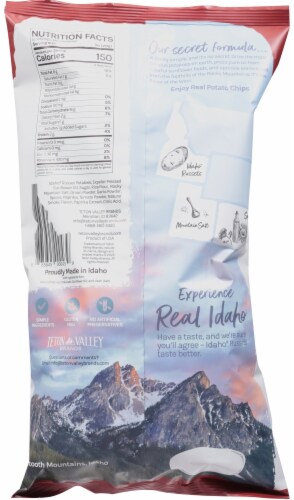 Teton Valley Brands Idaho Real Potato Chips - Backcountry Barbeque Perspective: back