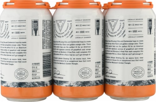 Jeremiah Johnson Brewing Co. Citra IPA Beer Perspective: back