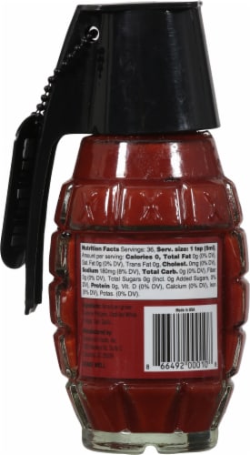 The General's Hot Sauce All Natural Dead Red Sauce Perspective: back