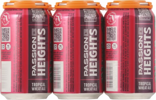 Florida Avenue Brewing Co. Passion of the Heights Hibiscus Wheat Ale Beer Perspective: back