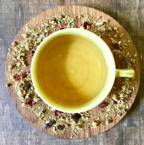 Chamomile Lavender Loose Leaf Tea | Chamomile | Rose Hips | Caffeine Free Perspective: back