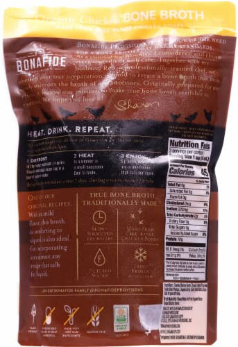 Bonafide Provisions Organic Chicken Bone Broth Perspective: back