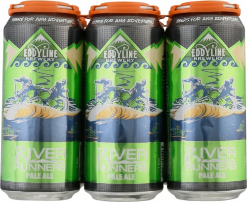 Eddyline Brewery River Runners Pale Ale Beer Perspective: back