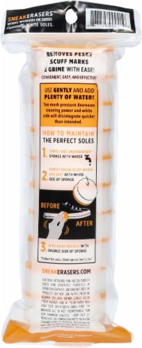 SneakERASERS™ Instant Sneaker Cleaner Dry Sponge Sleeves Perspective: back