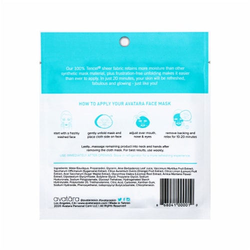 Avatara Drink Up Face Mask for Dry Skin Perspective: back