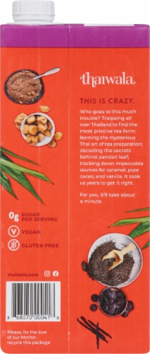 Thaiwala® Unsweetened Thai Tea Concentrate Perspective: back