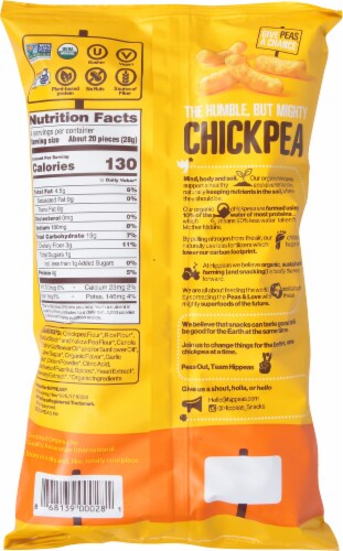 Hippeas® Organic Vegan Nacho Vibes Chickpea Puffs Chips Perspective: back
