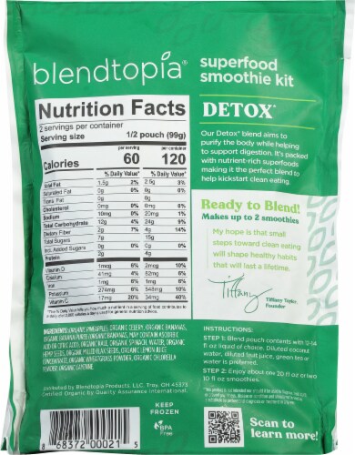 Blendtopia® Detox Superfood Smoothie Kit Perspective: back