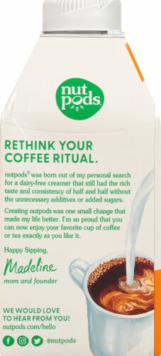 nutpods® Unsweetened Hazelnut Almond + Coconut Creamer Perspective: back