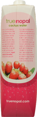 True Nopal Cactus Bottled Water Perspective: back
