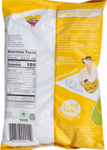 Artisan Tropic Naturally Sweet Plantain Strips Perspective: back