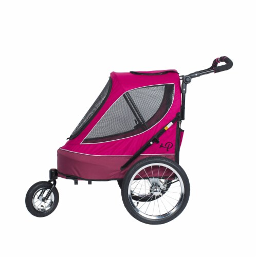 Petique All Terrain Pet Jogger Stroller Wagon w/ Large Tires, Berry, 1 Piece Fred Meyer