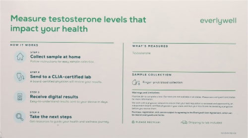 EverlyWell Testosterone Test Perspective: back