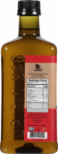 Origin 846 Unfiltered Extra Virgin Olive Oil Perspective: back