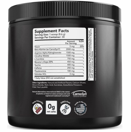 Vitamin Bounty Watermelon GX7 Pre-Workout Powder Perspective: back