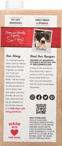 Brutus Bone Broth Chicken - Bone Broth for Dogs Perspective: back