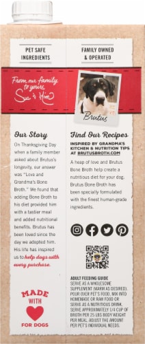 Brutus Bone Broth Beef Bone Broth for Dogs Perspective: back