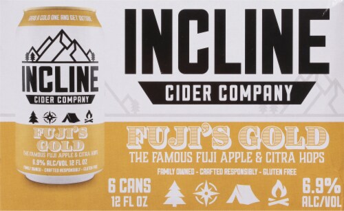 Incline Cider Company Hopped Cider Perspective: back