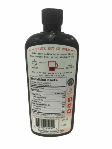 Mississippi Cold Drip Cold Brew Coffee Concentrate Perspective: back