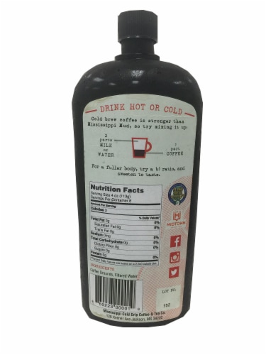 Mississippi Cold Drip Cold Brew Coffee Concentrate Perspective: back