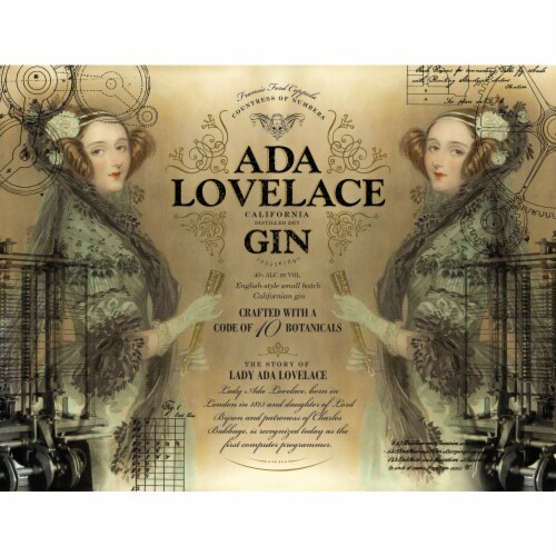 Ada Lovelace Dry Gin Perspective: back