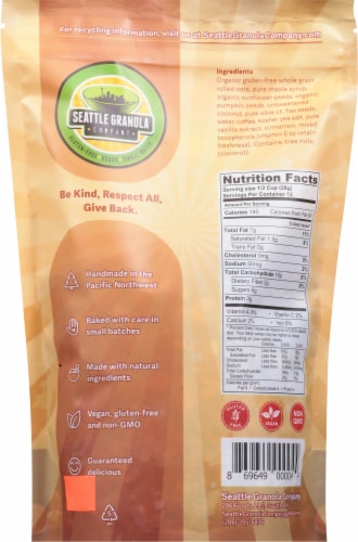 Seattle Granola Company Coffee Granola Perspective: back