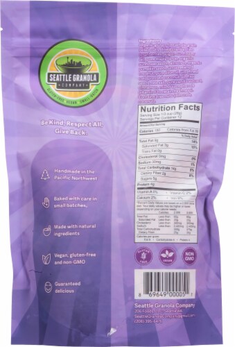 Seattle Granola Company No Brown Sugar Granola Perspective: back