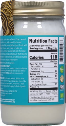 Artisana Organics Raw Coconut Butter Perspective: back