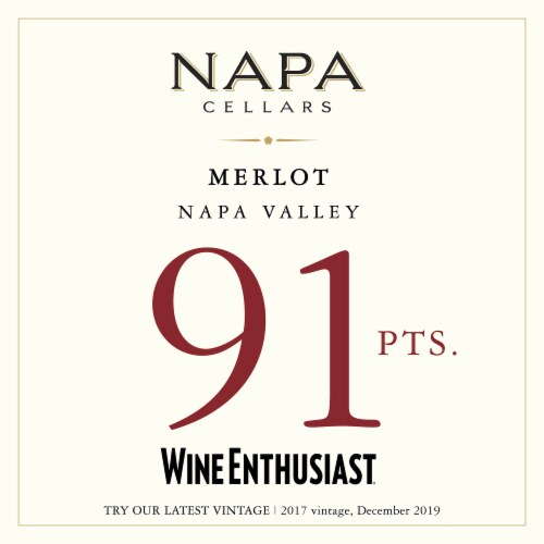 Napa Cellars Merlot California Red Wine 750 ml Perspective: back