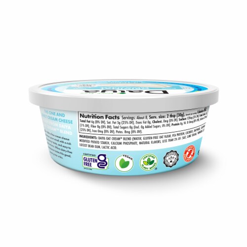Daiya™ Dairy Free Plain Vegan Cream Cheese Perspective: back